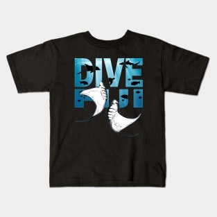 Giant Manta Ray Fiji Diving Kids T-Shirt